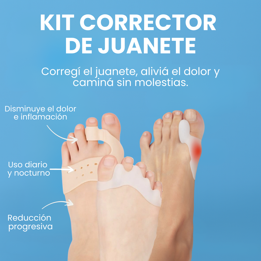 Kit Alivia Juanetes | Tratamiento Ortopédico 24/7